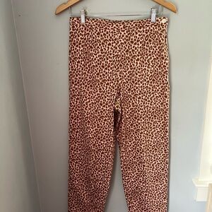 British Khaki Pink and Brown‎ Cropped Pants